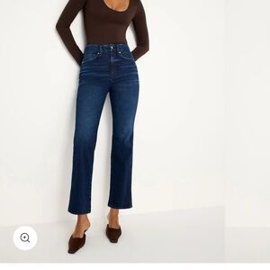 Good American High-Rise Flare Jeans - Dark Blue